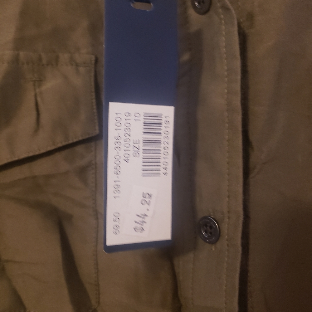 Olive green safari shirt